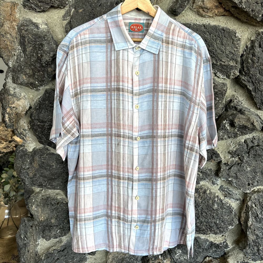 Tommy Bahama Mens Relax Linen Short Sleeve Shirt Large